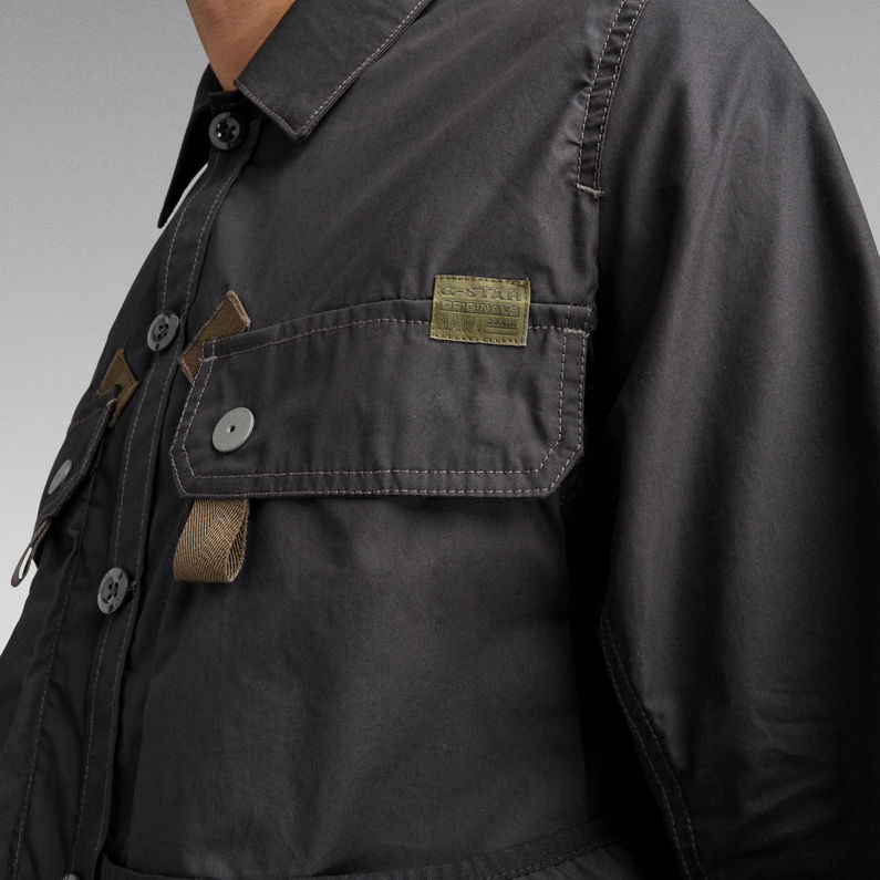 Utility Poplin Indoor Jacket | Black | G-Star RAW® US