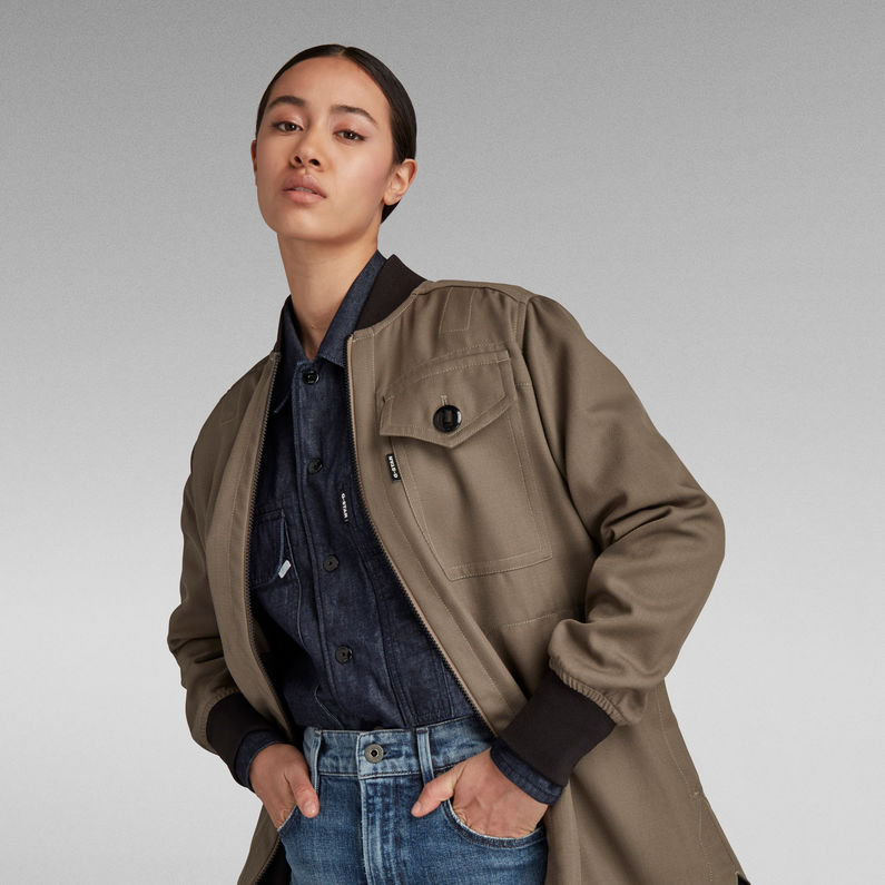 G-Star RAW® Bomber Collar Overshirt ブラウン