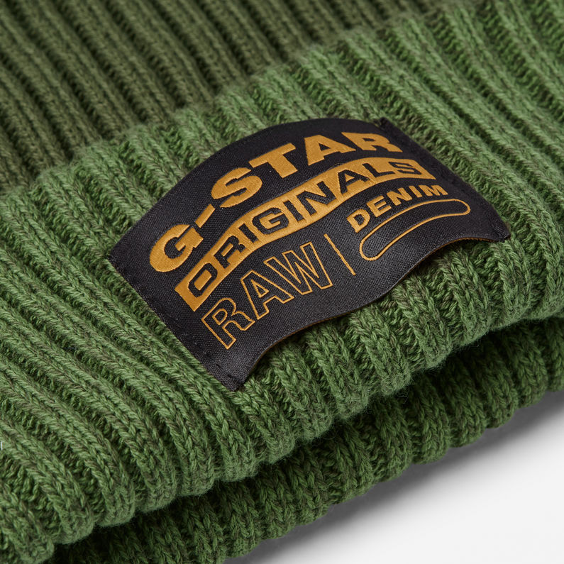G-STAR® Vaan Reversible Beanie Multi color detail shot buckle