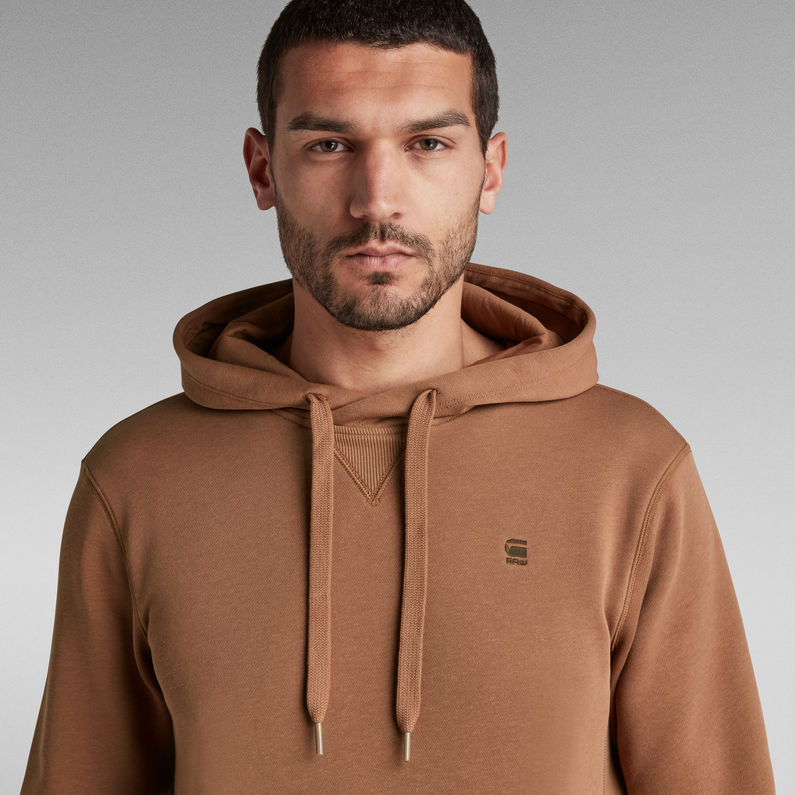 G-STAR® Premium Core Hooded Sweater Brown