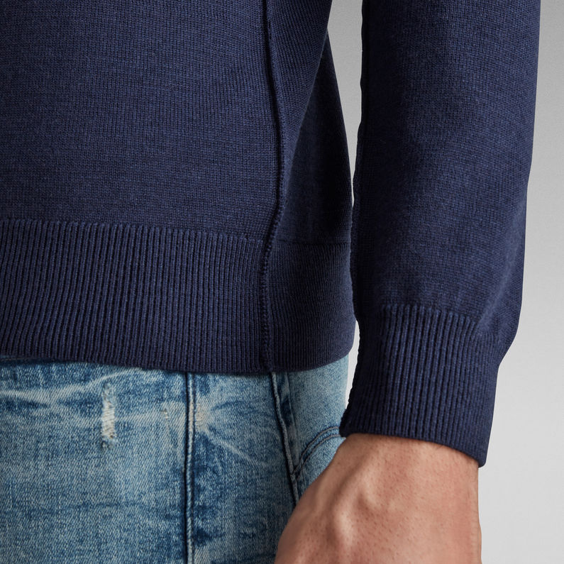 G-STAR® Premium Core Mock Turtle Knit Medium blue