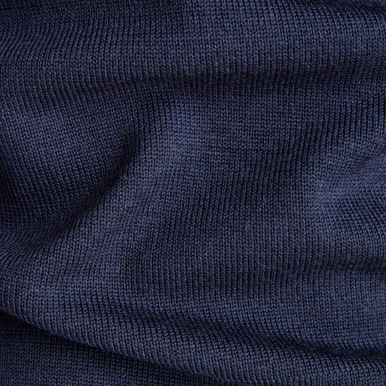 G-STAR® Premium Core Mock Turtle Knit Medium blue