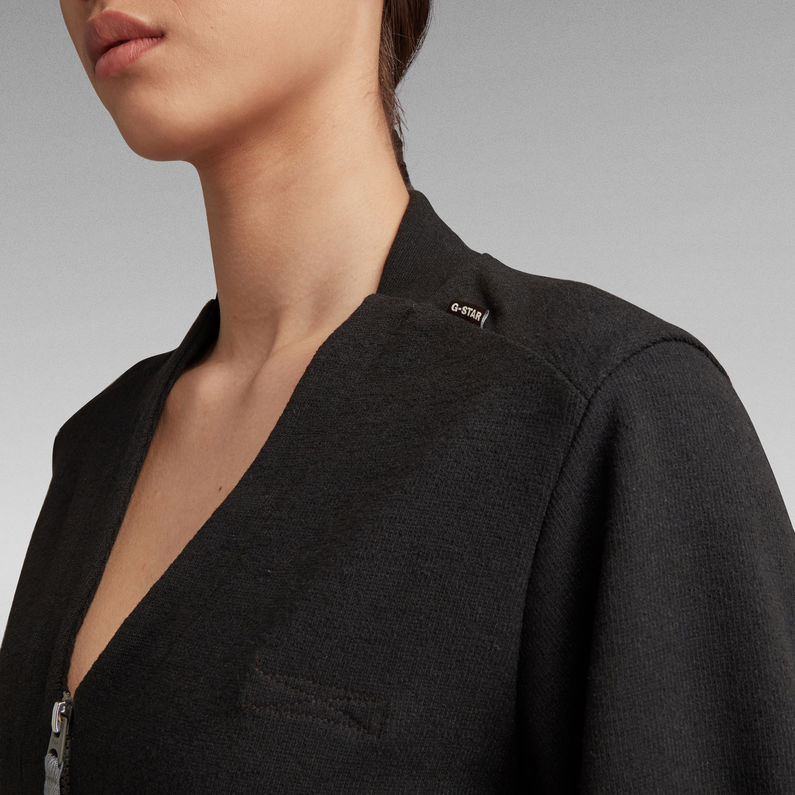 G-STAR® Contrast Zipper Blouse Playsuit Grey