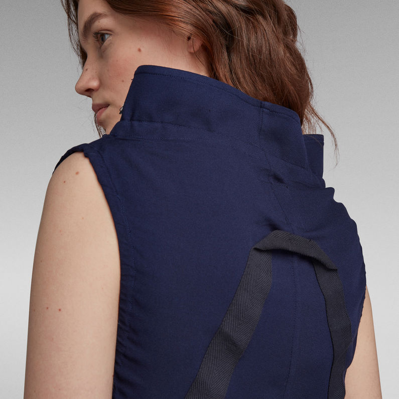 G-STAR® Vestido Millery Mock Azul oscuro