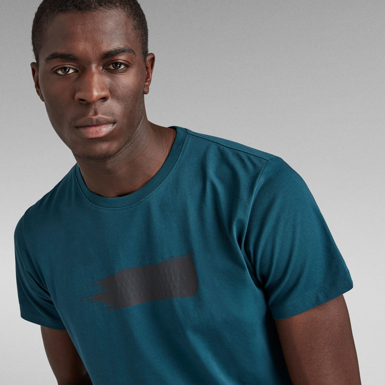 G-STAR® Camiseta Paint Graphic Azul oscuro