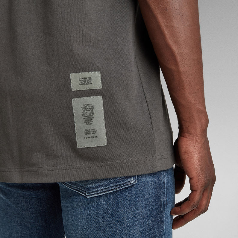 G-Star RAW® Tape Detail Loose T-Shirt Grey