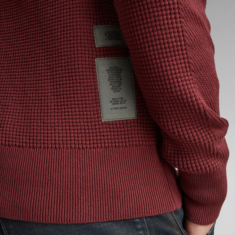 G-STAR® Jersey Logo Structure Knitted Marrón