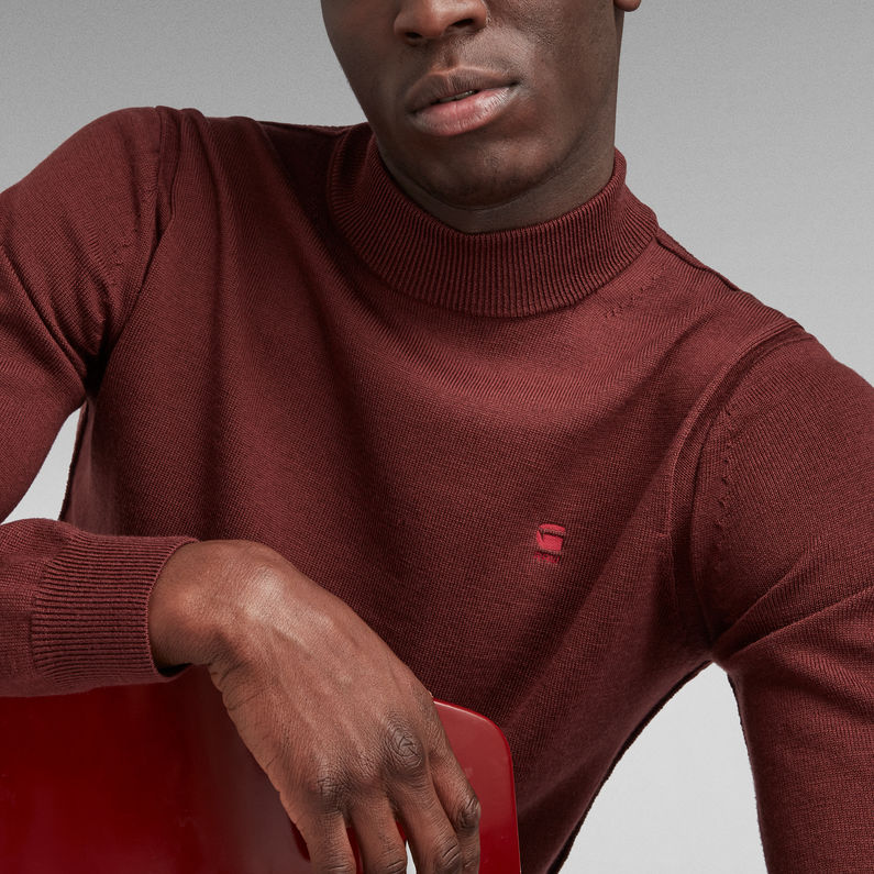 G-STAR® Premium Core Mock Coltrui Bruin