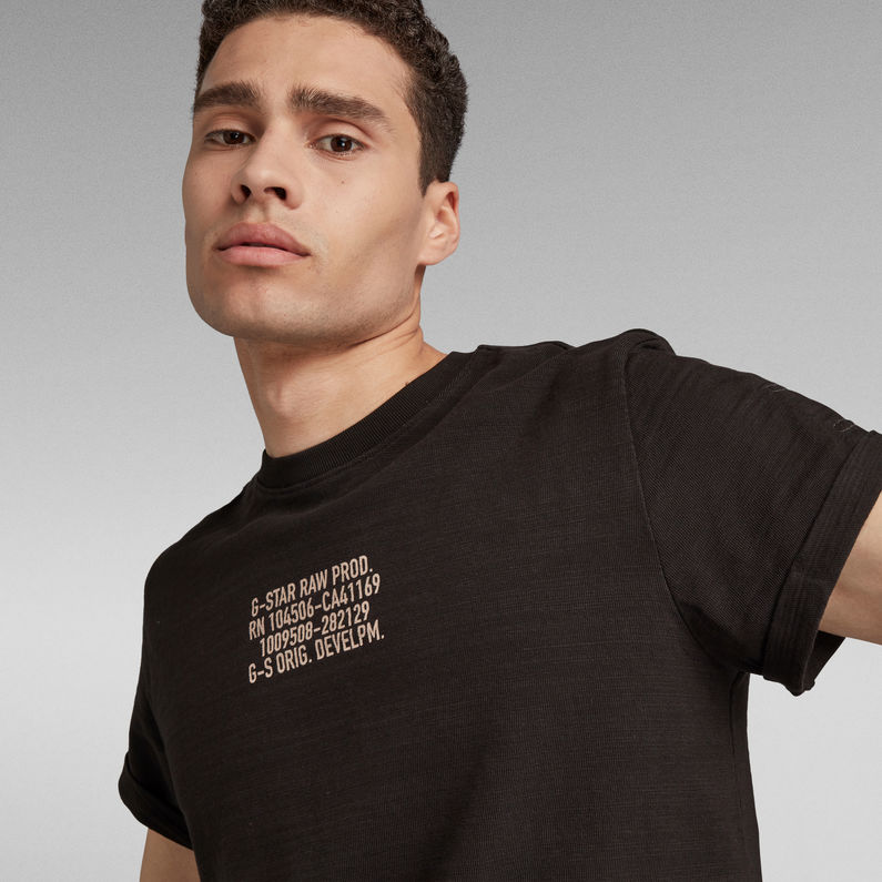 G-Star RAW® Chest Text Graphic T-Shirt Black