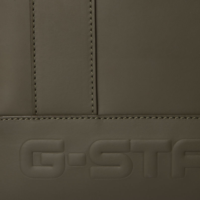 G-Star RAW® Leather Shopper Green fabric shot