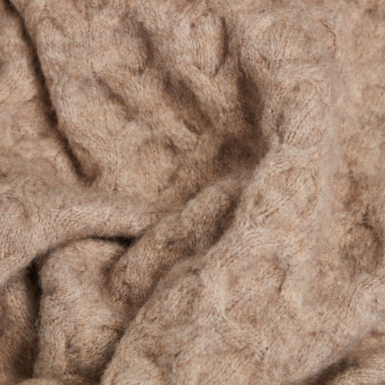 G-STAR® Gebreide spencer Cable Beige