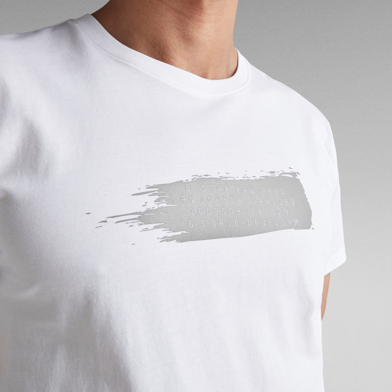 G-Star RAW® Paint Graphic T-Shirt White