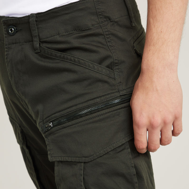 G-STAR Rovic Zip 3D Tapered Grey Premium Micro Stretch Twill Cargo Pants $150 