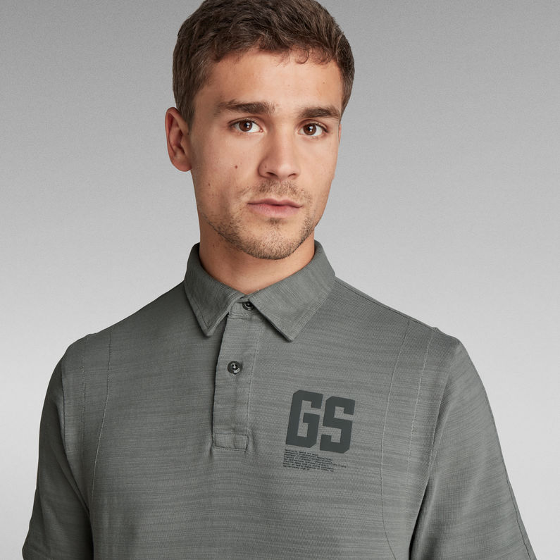 G-Star RAW® Stitch & Graphic Poloshirt Grau