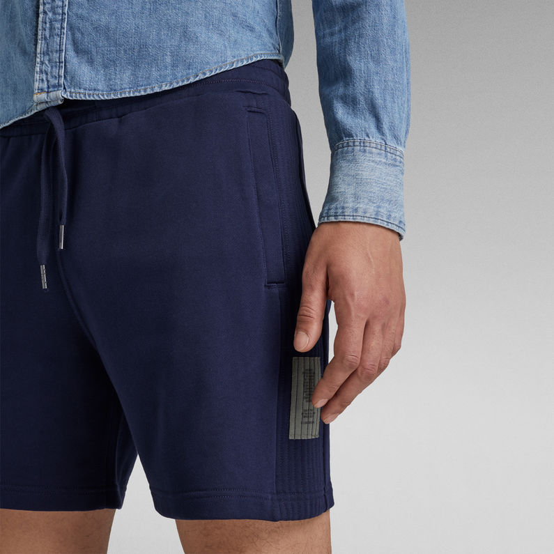 G-Star RAW® Short Stitch Panel Sweat Bleu foncé