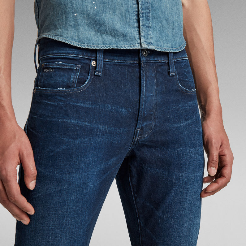 G-STAR® 3301 Regular Straight Jeans Donkerblauw