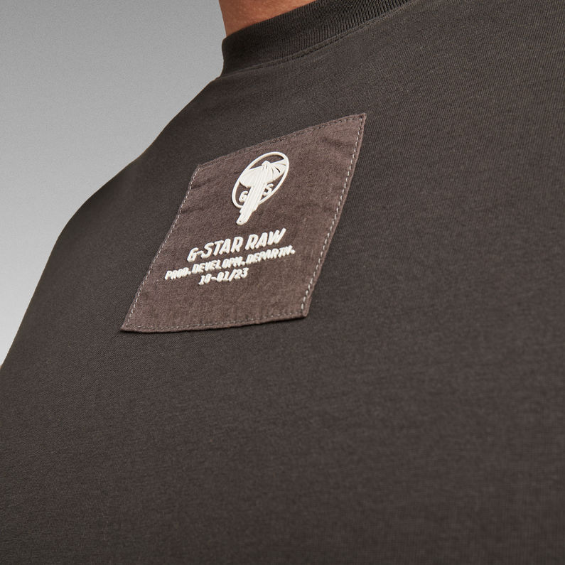 G-Star RAW® Center Logo Badge T-Shirt Grey
