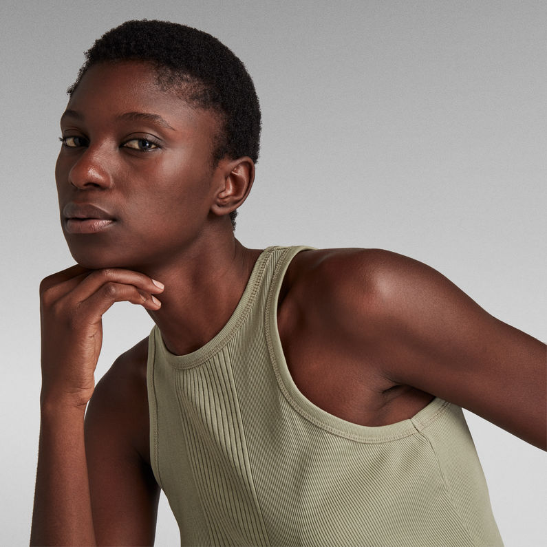 G-STAR® Engineered Rib Tank Top C Grün