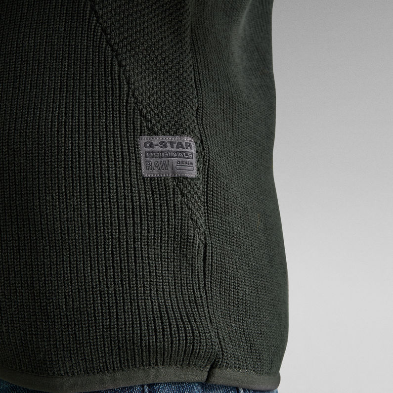 G-STAR® Structure R Strickpullover Grau