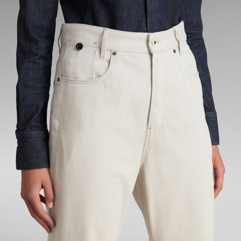 G-STAR® C-Staq Boyfriend Cropped Jeans Beige