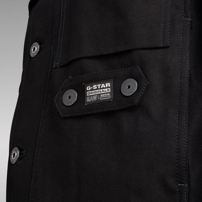 G-STAR® Short Biker Overshirt Zwart