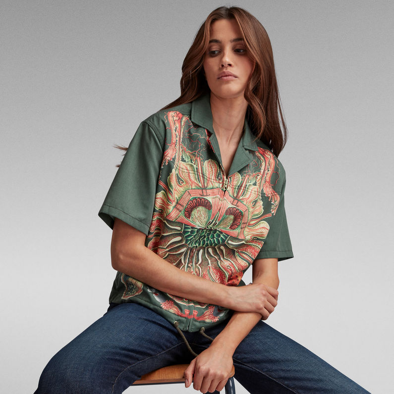G-STAR® Hawaiian Shirt Print Groen