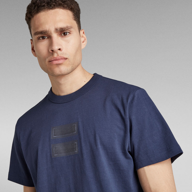 G-Star RAW® Camiseta Tape Detail Loose Azul intermedio