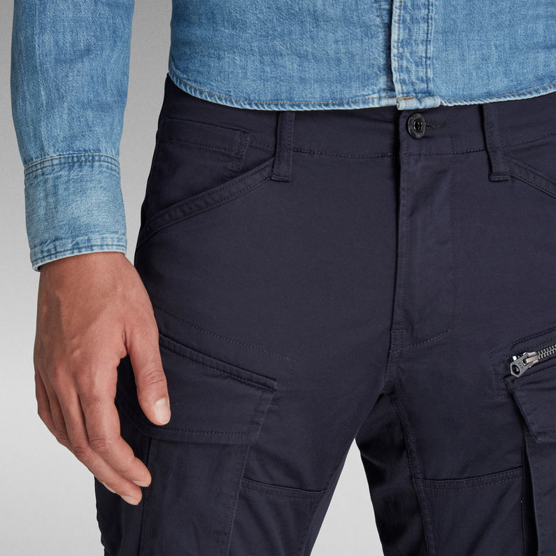 G-Star RAW® Pantalon Rovic Zip 3D Straight Tapered Bleu foncé