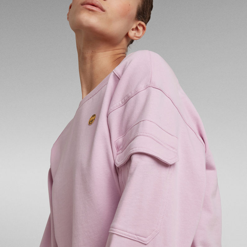 G-STAR® Boat Neck Sweater Purple