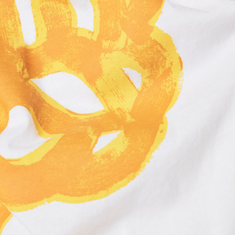 G-STAR® Loose Fit Big Object Print Tee White