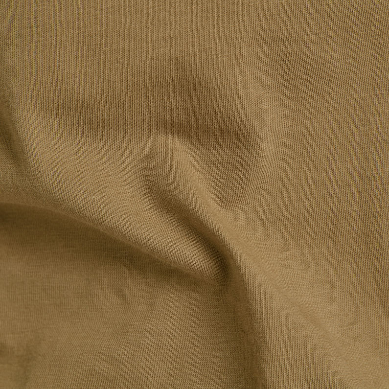 G-Star RAW® Rolled Edge V-Neck Top C Beige