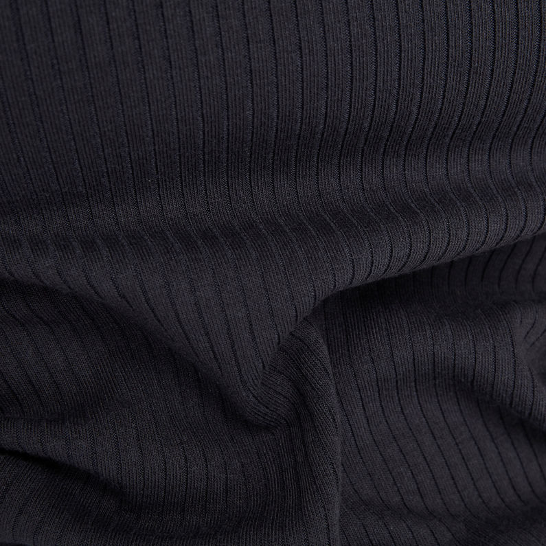 G-STAR® Haut Rib Mock Slim Bleu moyen