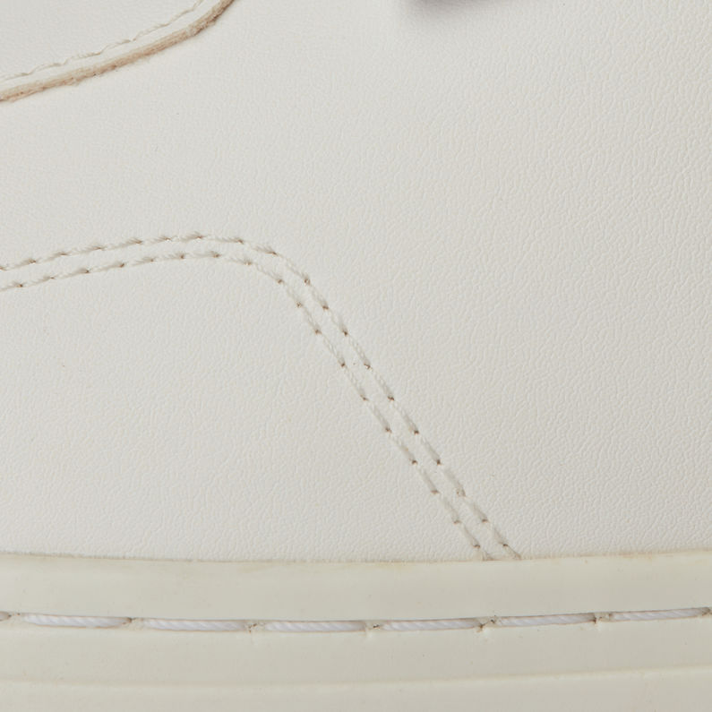 G-STAR® Baskets Cadet Basic Q2 Blanc fabric shot