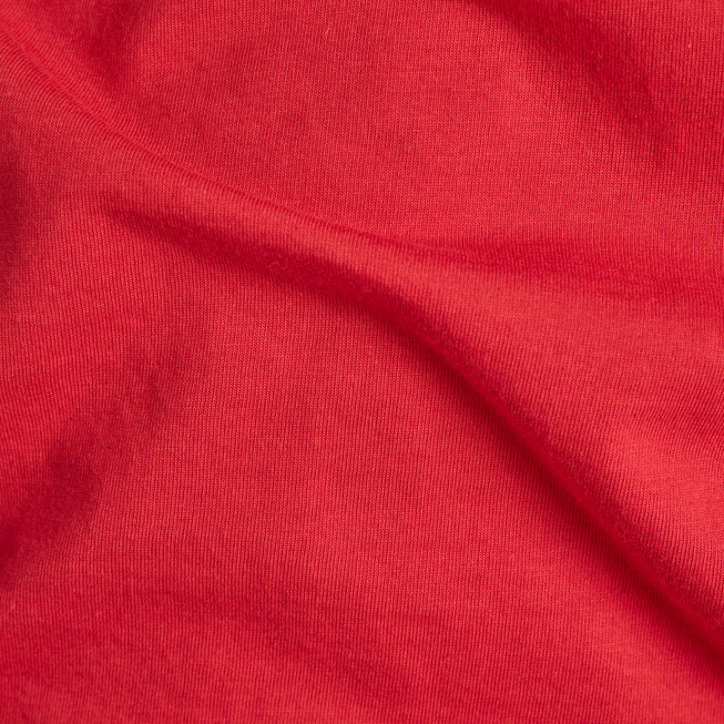 G-STAR® T-shirt Flock Hamburger Logo Rouge