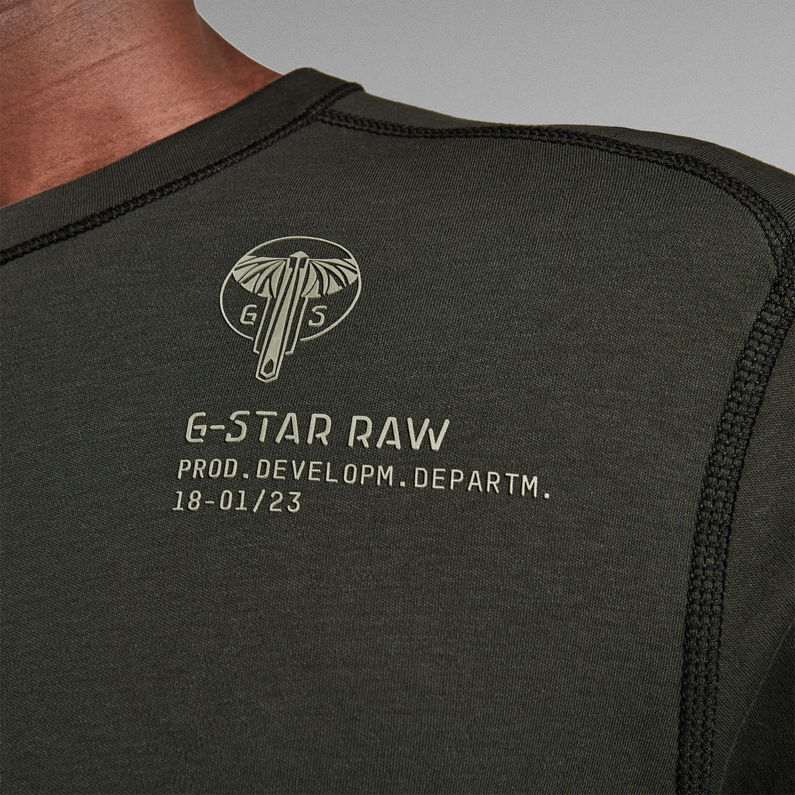 G-Star RAW® Pull Léger Back Graphic Gris