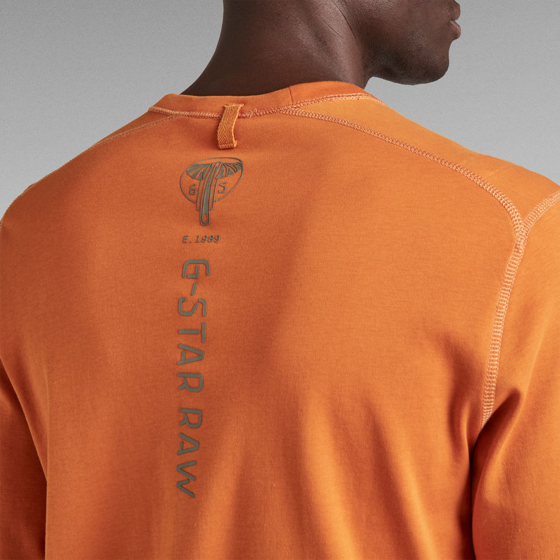 G-STAR® Lightweight Back Graphic Sweater Orange