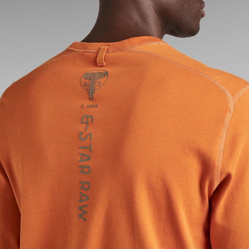 G-Star RAW® Lightweight Back Graphic Sweater Orange