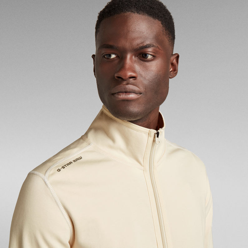 G-Star RAW® Sleeve Badge Zip Tweeter Beige