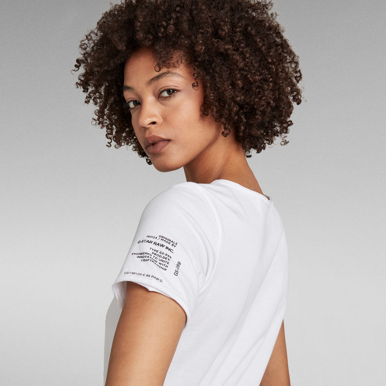 G-Star RAW® Mysid Option Slim T-Shirt C Weiß