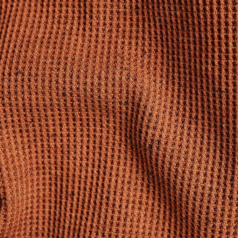 G-Star RAW® T-shirt Heather Waffle Raw Construction Orange