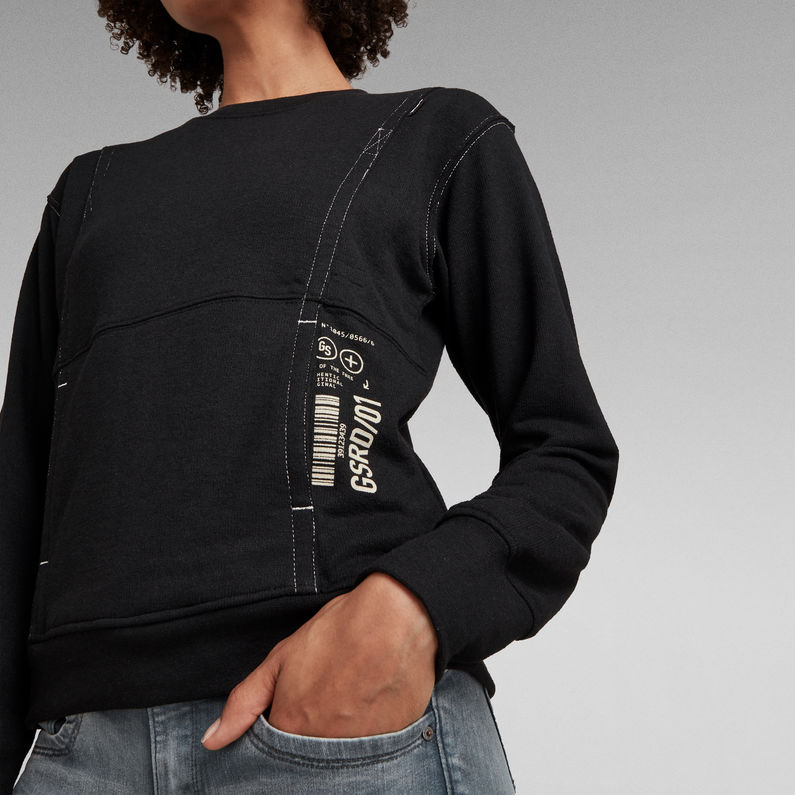 G-Star RAW® Sweat Graphic Pocket Gris