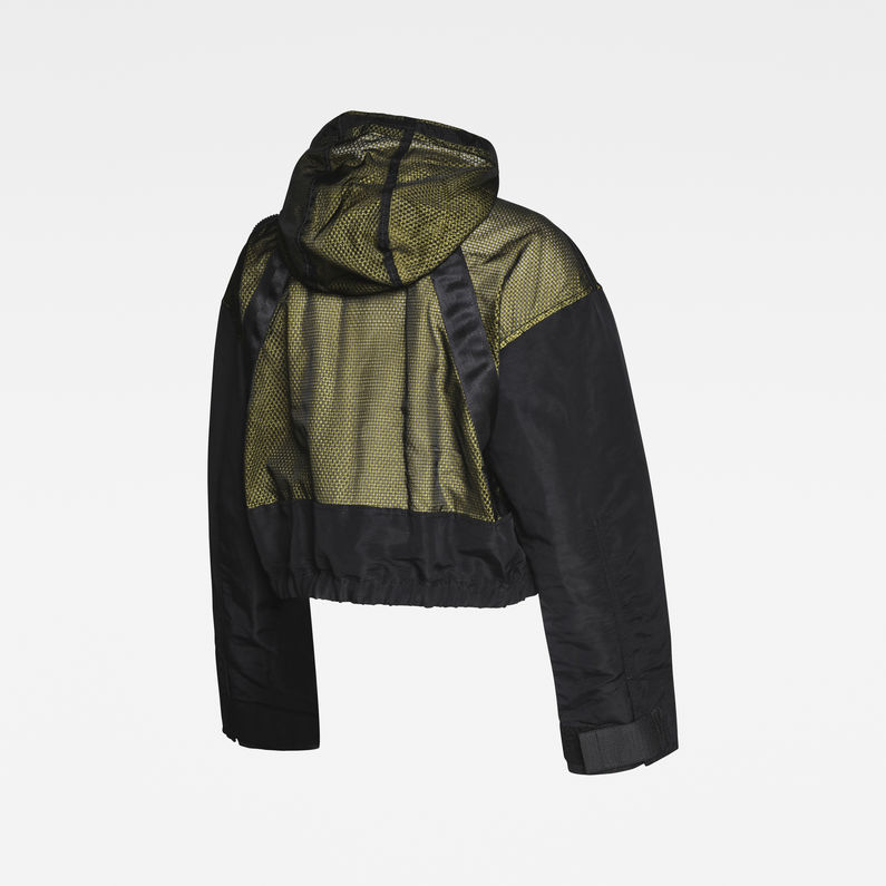 G-STAR® E Hooded Windbreaker Black detail shot