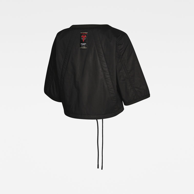 G-Star RAW® Pull E Woven Crewneck Noir detail shot