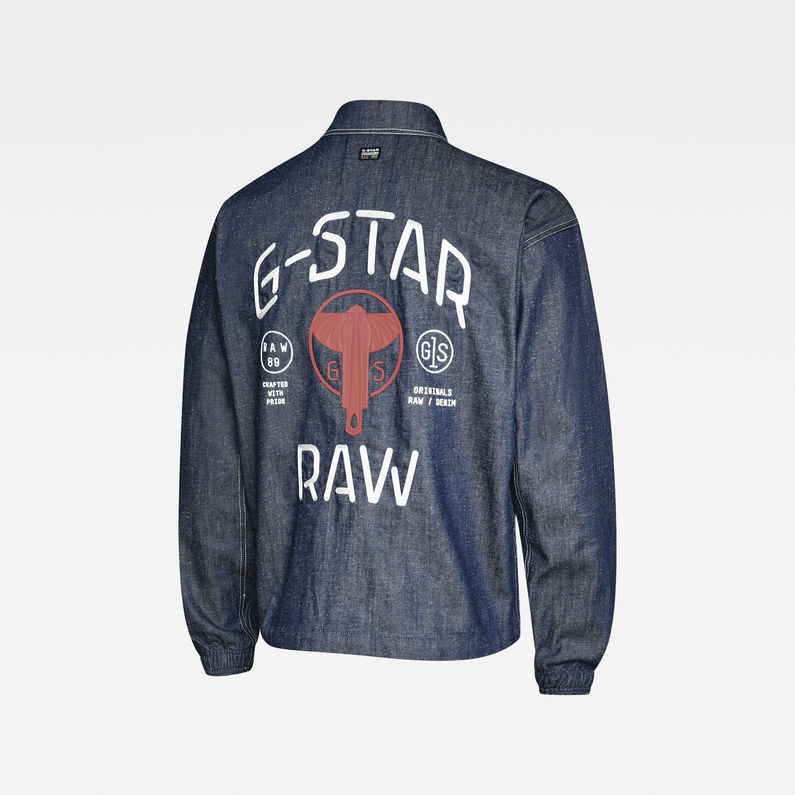 G-STAR® E Coach Jacket Dark blue detail shot