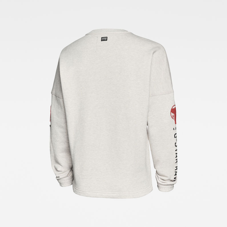 G-Star RAW® Pull E Sleeve Graphic Multi couleur detail shot