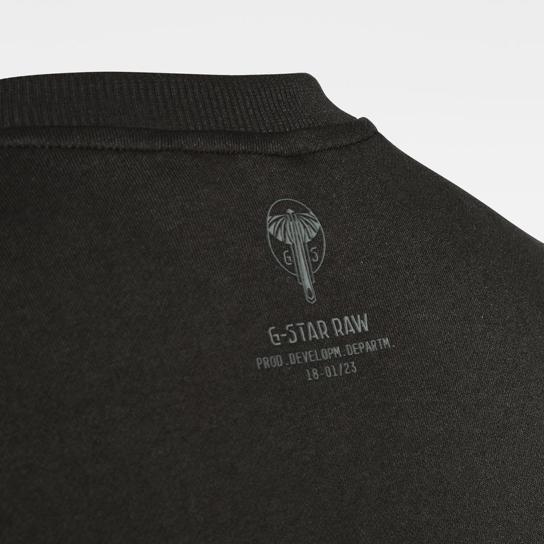 G-Star RAW® Sleeve Graphic Sweater グレー fabric shot