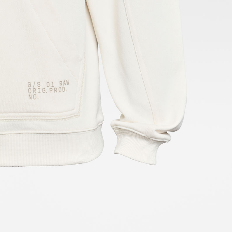 G-Star RAW® Sleeve Graphic Hoodie Beige fabric shot