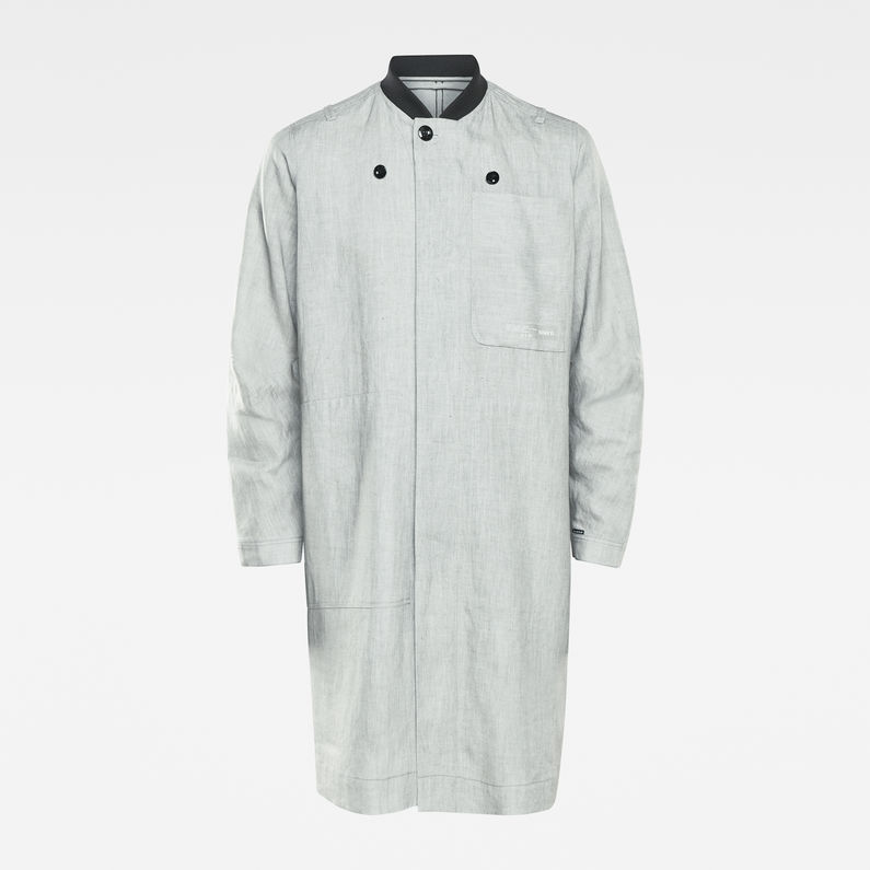 G-STAR® Manteau GSRR 2 in 1 Mac Selvedge Blanc fabric shot