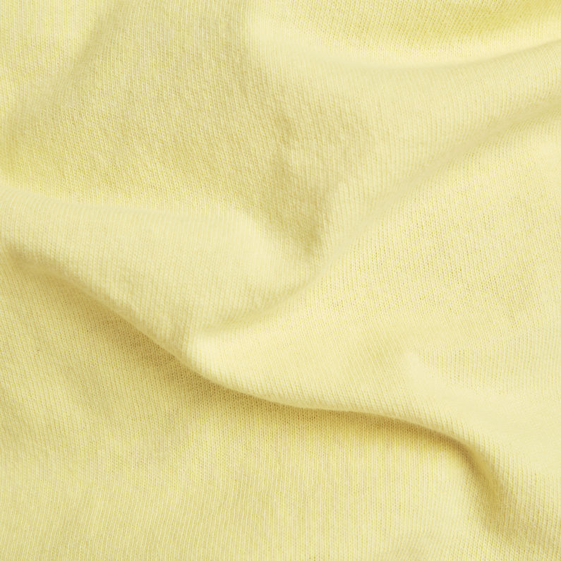 G-STAR® T-Shirt Badge Logo + Gelb