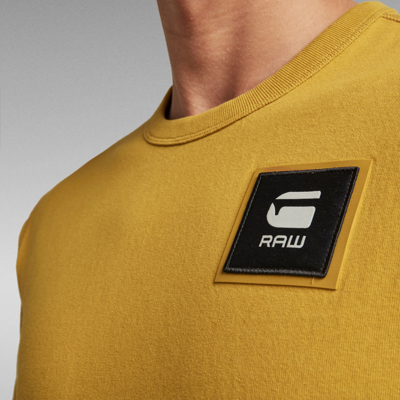 G-Star RAW® T-Shirt Badge Logo + Grün